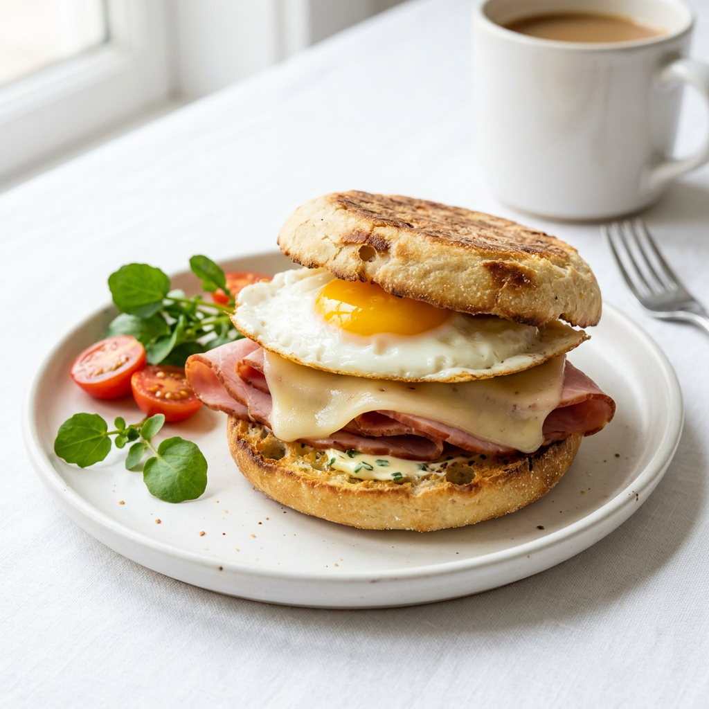 English Muffin Breakfast Sandwich