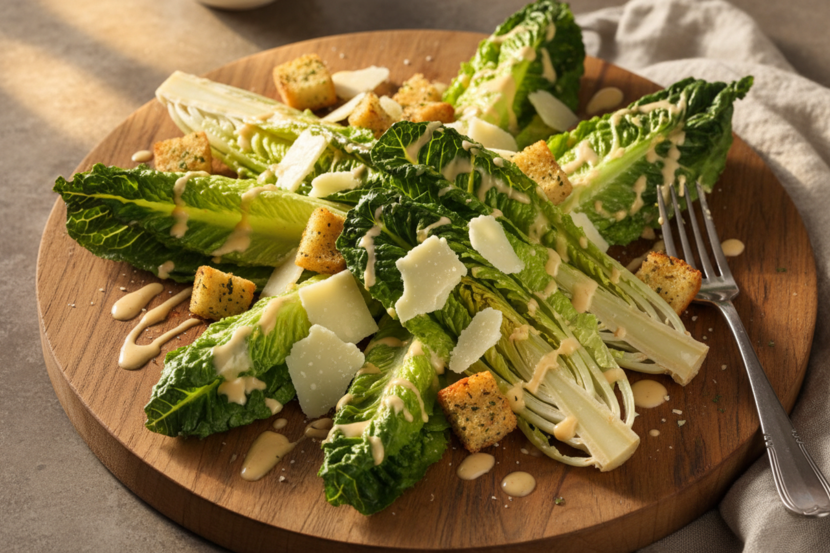 OTRA FOTO DE UNA ENSALADA CESAR