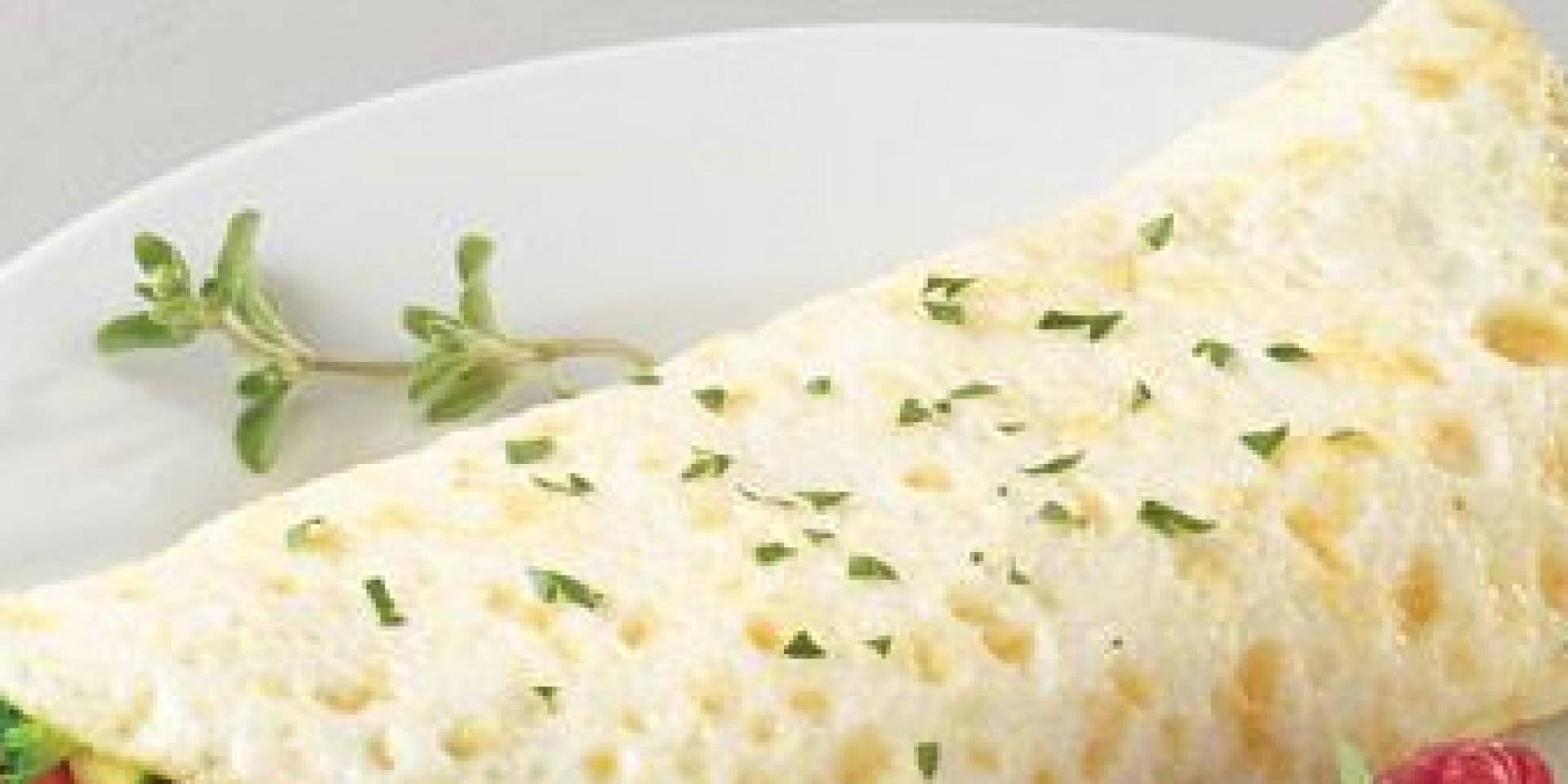 White veggie omelette