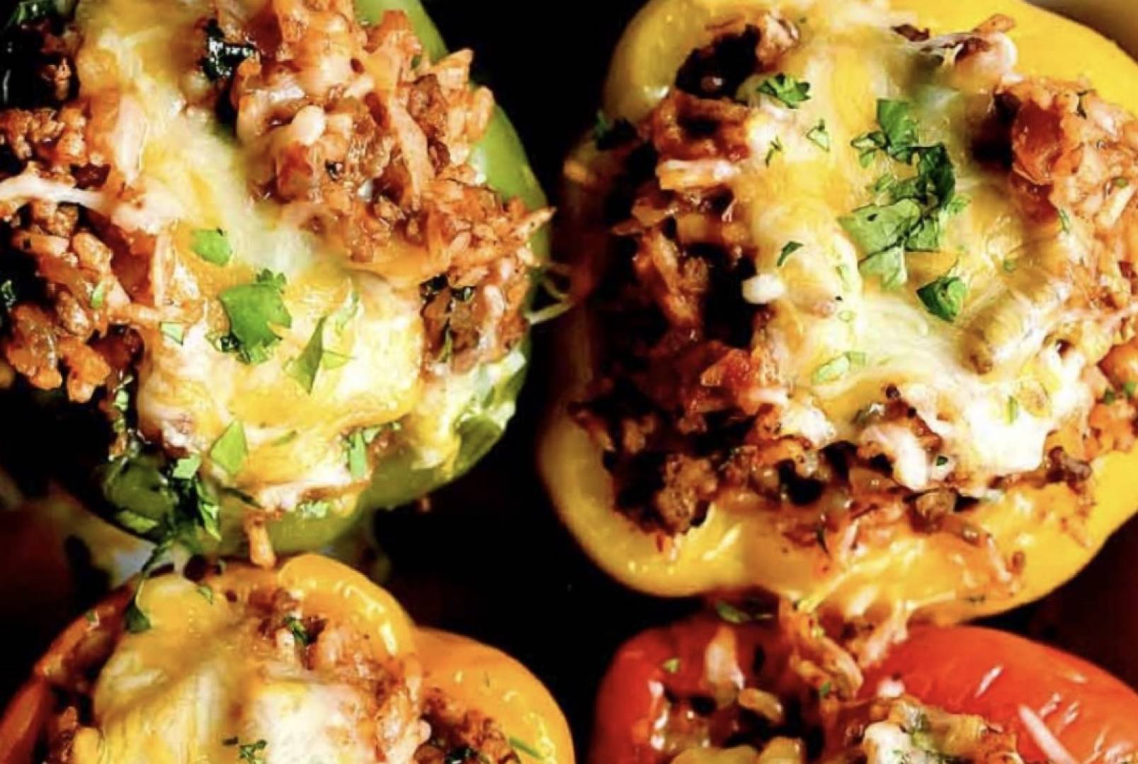 Jalapeño taco meat stuffed pepper