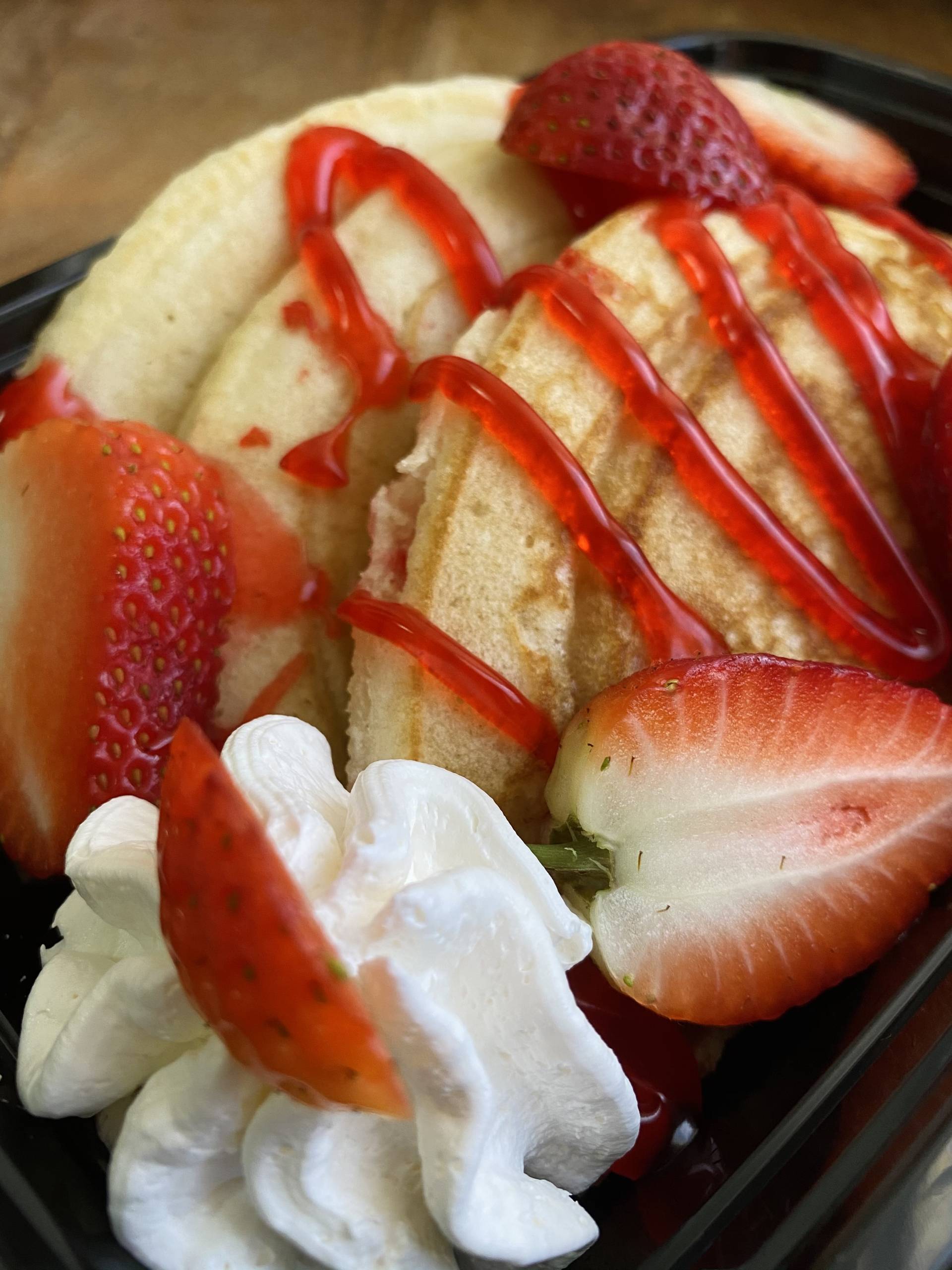 Pancakes rellenos de strawberry