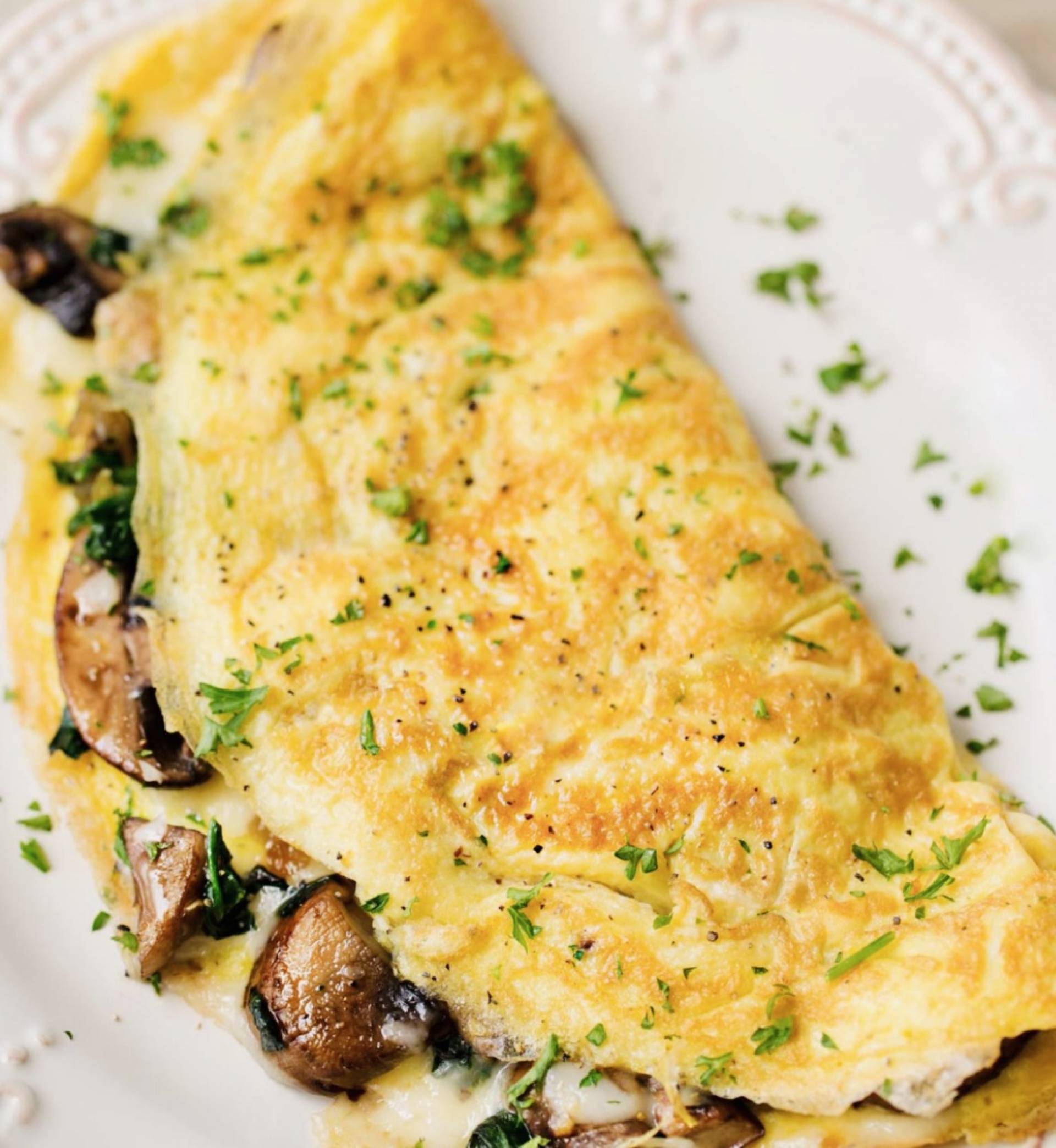 #13 Mushroom & Onion Omelette