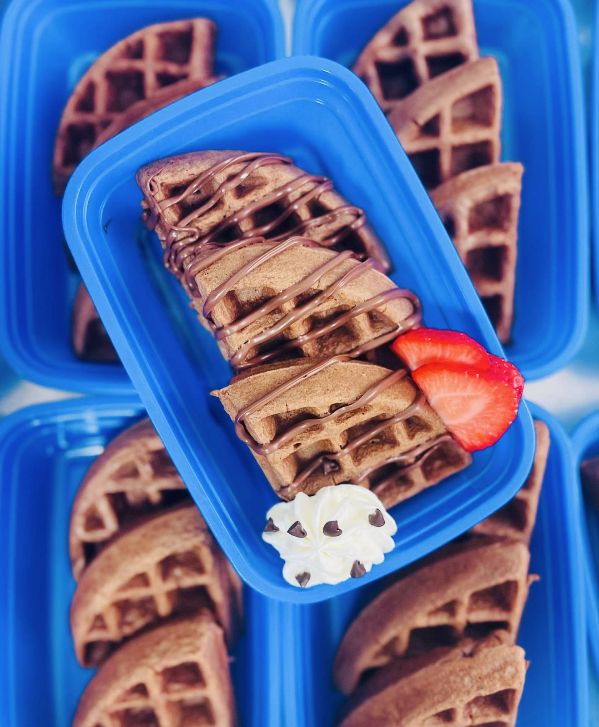 Chocolate Crunch Waffles