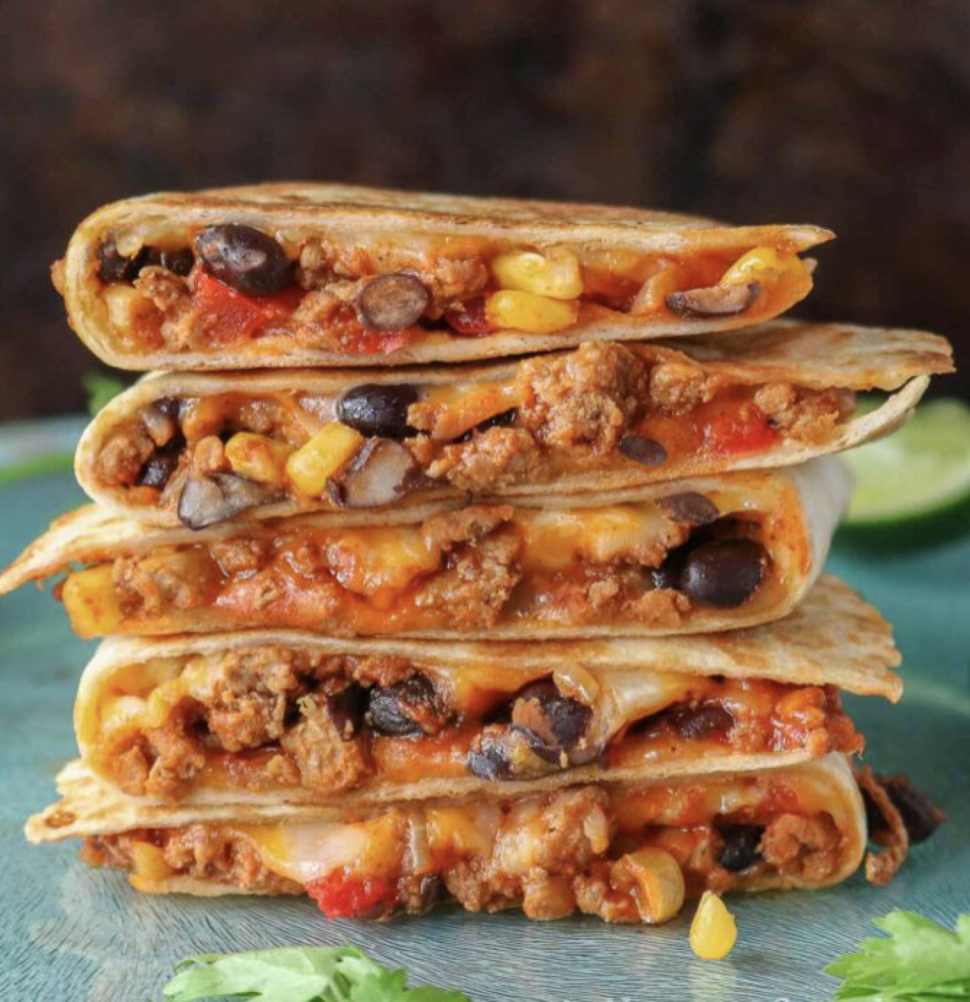 Cheesy Turkey Quesadilla