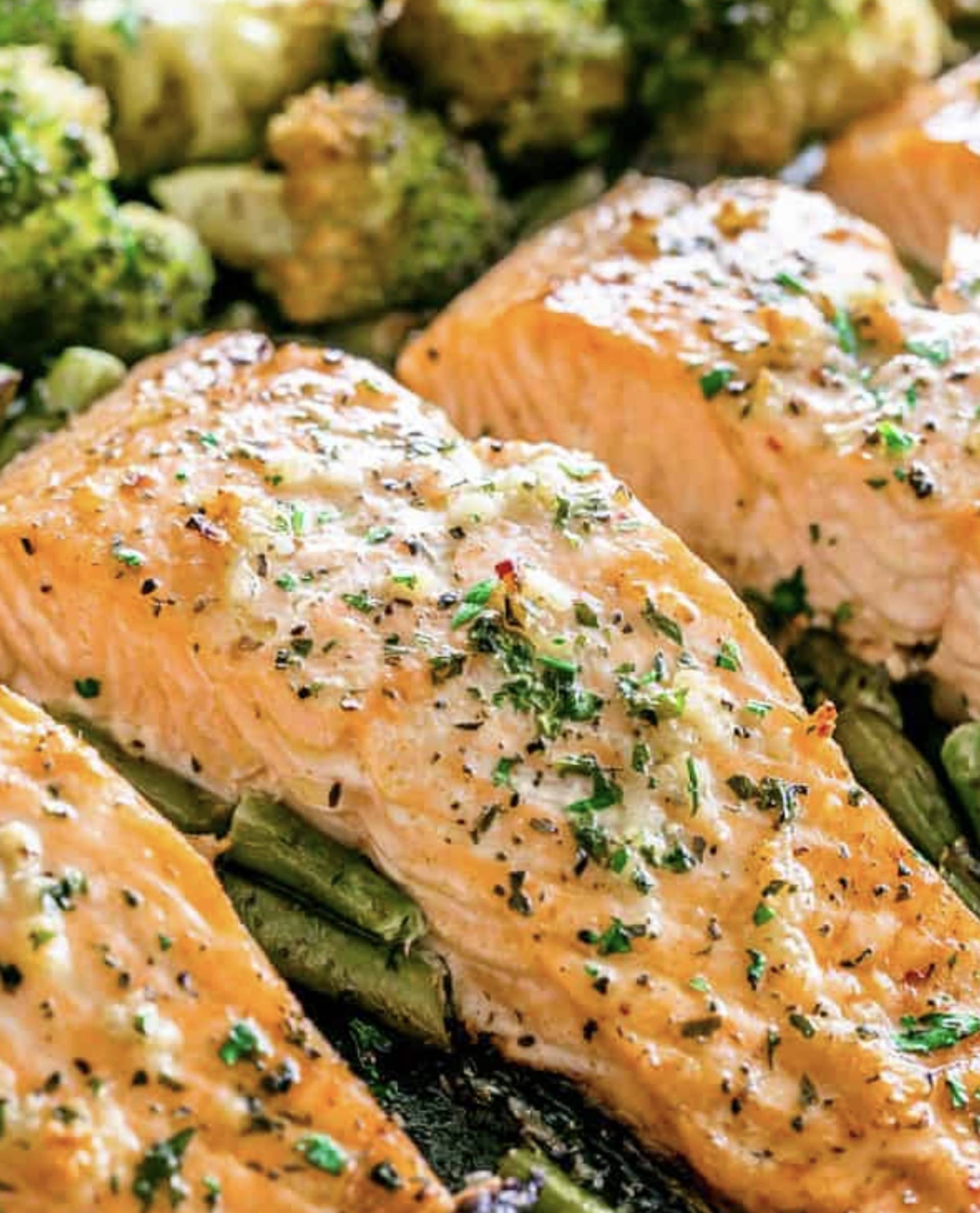 #07 Salmon con ensalada de garbanzos
