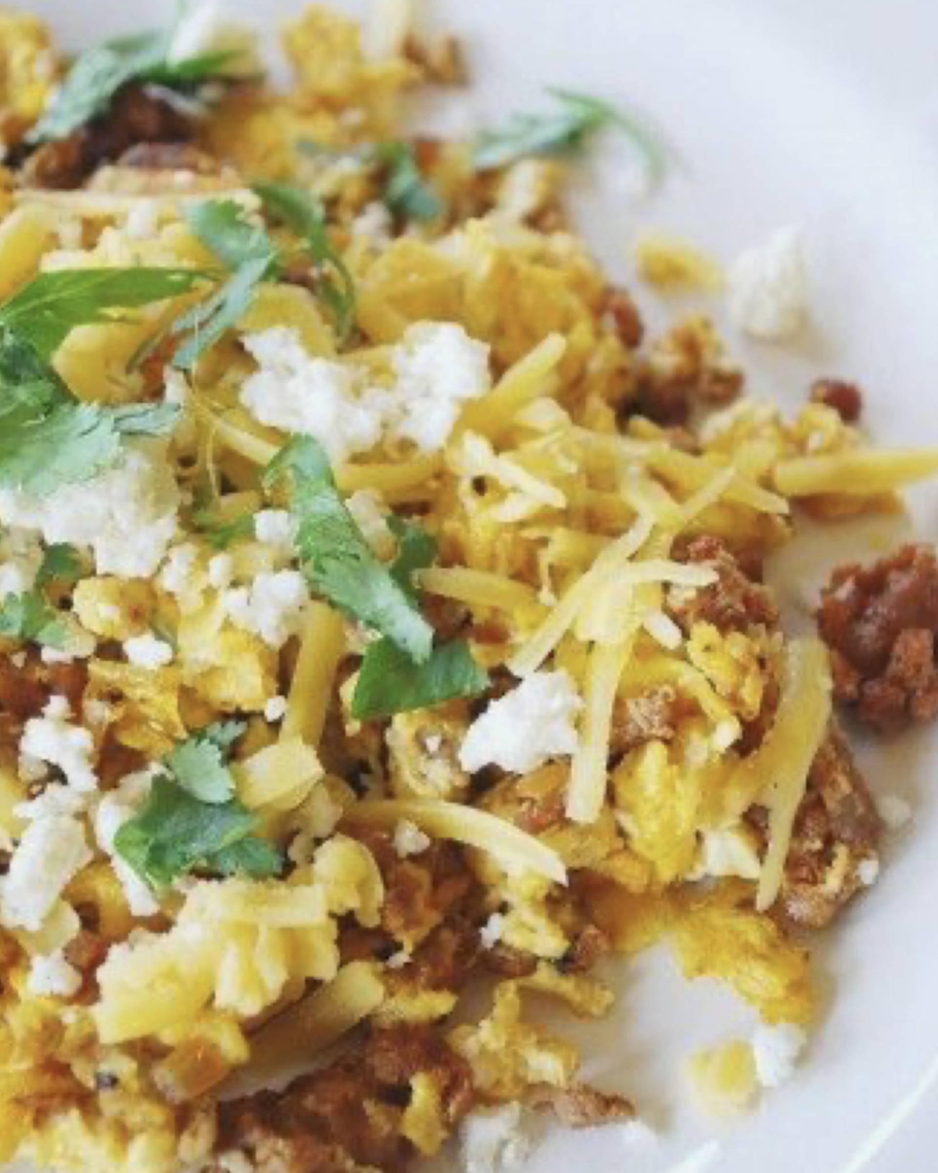 #13 Chorizo & Onion Scramble Eggs