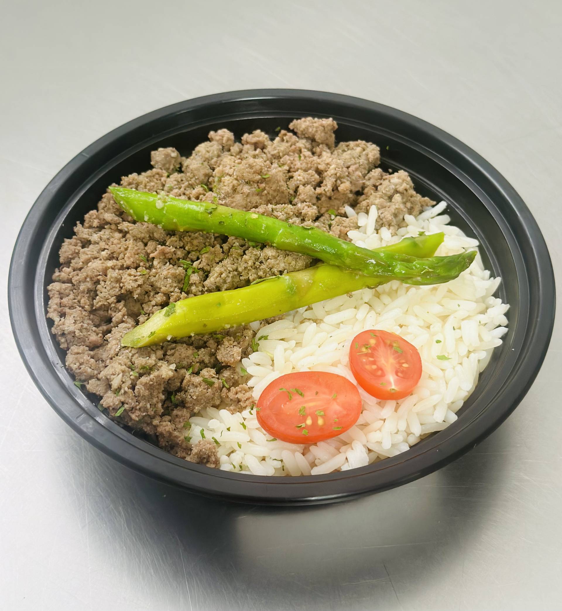 #C Athlete: Carne molida magra 4oz & Arroz blanco 4oz