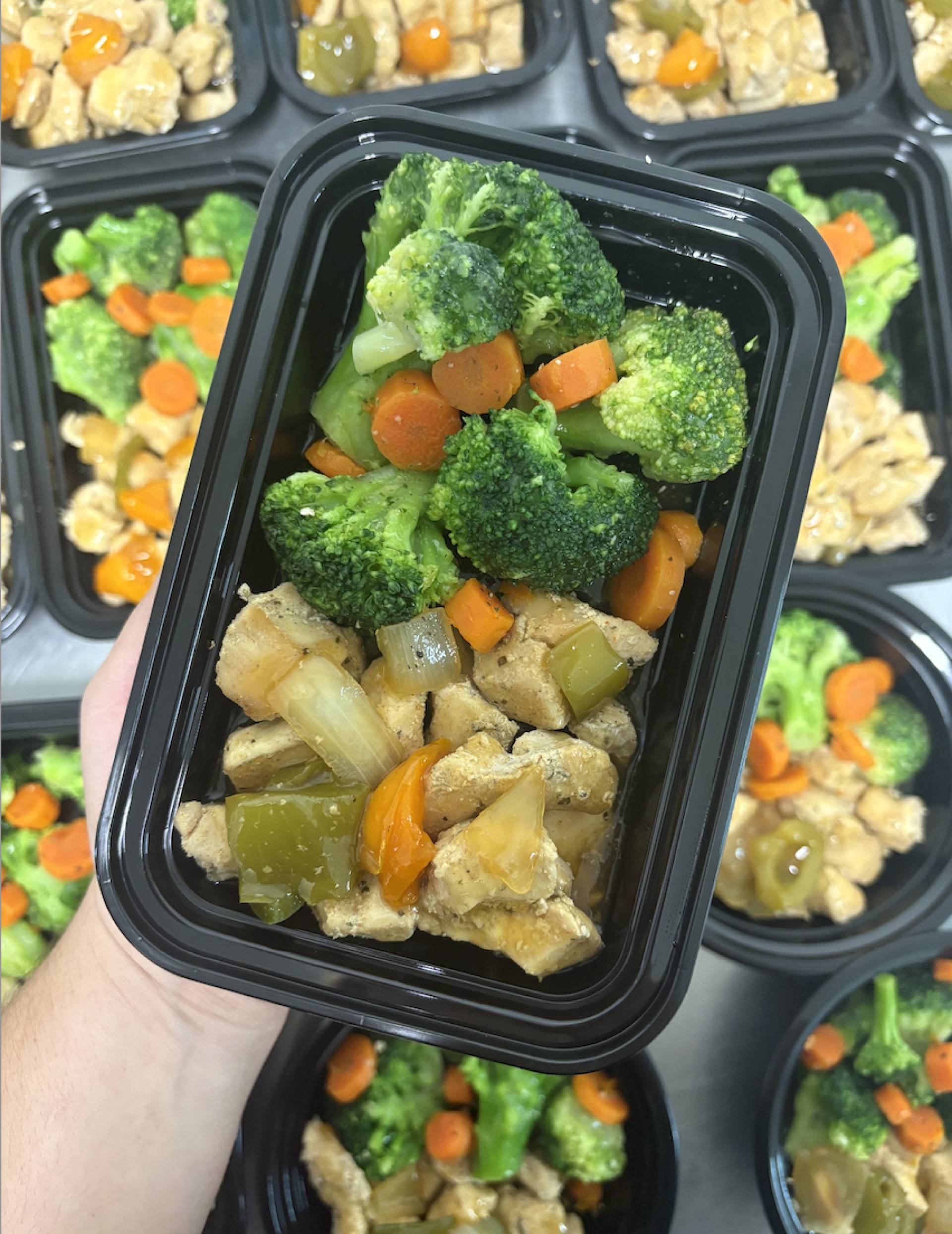 #8 Pollo teriyaki con brocoli y zanahoria